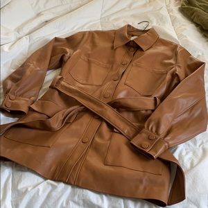 H&M leather shirt/jacket. Size L